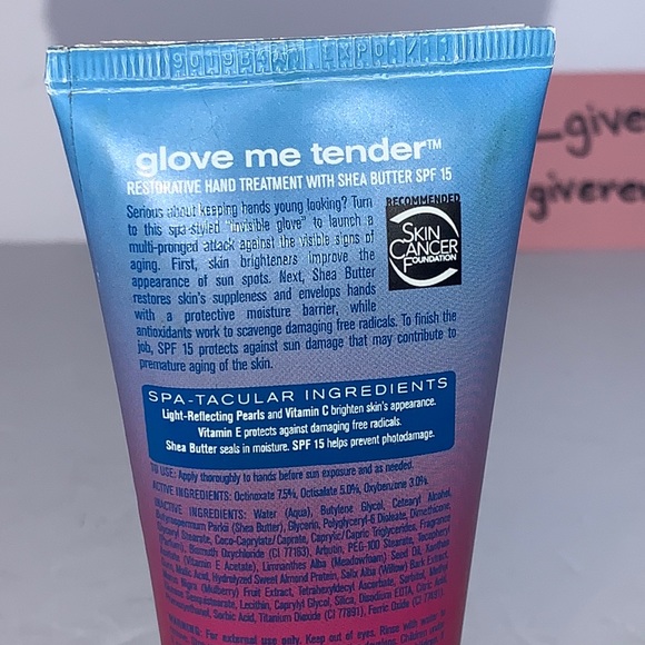 Glove Me Tender True Blue Spa Restorative Hand Treatment w Shea Butter - Picture 4 of 9